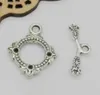 100 stks Tibetan Silver Connector Toggle Clasps Cluspsps Hooks Charms voor Armband