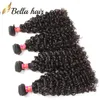 11a Wysokiej jakości Virgin Hair Curly wiązki splatają nieprzetworzone 100% rozszerzenia ludzkich włosów fala od młodego dawcy naturalna czerń