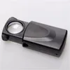 30x21mm Loupes Microscope LED Light High-Powered Jewel Magnifying Glass Jewelry Magnifier Jeweller Loupe Pocket MG21008 Retail box