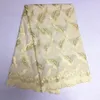 5 YDS / PC TOP Sprzedaż Niebieski Haft Afryki Bawełniane Tkaniny I Nice Flower Swiss Voile Lace na ubrania BC147-7