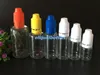5ml 10ml 15ml 20ml 30ml 50ml PET plastica E-liquid Ejuice contagocce bottiglia vuota contagocce bottiglie con tappo a prova di manomissione a prova di bambino