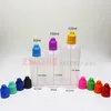 60 ml 100 ml 120 ml Elektronik Pe E Liquid Bottle Droper Plastic Ejuice Tomma flaskor Barn Proof Caps L￥ngt tunna n￥lspetsar genomskinlig flaska till salu