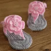 Ree Crochet Baby Flip Flop Sandalsbaby Summer Sandalscrochet Baby Sandals 작은 퍼프 꽃 Size9cm10cm1cm642579857194