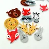 Wooden Buttons cute animal head mixed 2 holes for handmade Gift Box Scrapbook Craft Party Decoration DIY favor Sewing Accessories290m