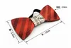 Handgjorda Wood Bow Slipsar Vintage Traditionell Bowknot 6 stilar för gentleman Elegant Trä Bowtie Men Mode tillbehör