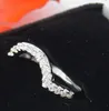 Taglia 5-11 Gioielli taglio rotondo 2ct zaffiro oro bianco 10kt riempito GF diamante simulato Wedding Engagement 3 in 1Band anello nuziale amanti regalo
