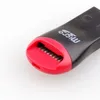 الجملة 200pcs / lot USB 2.0 مايكرو SD T-Flash TF قارئ بطاقة الذاكرة صافرة ستايل شحن مجاني