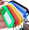 DIY Hotel Home Blank Key Koffer Klassifizierung Tags Kunststoff Sprache Keychain ID Name Karten Etiketten Mit Ring 100 Teile / los