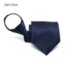 9cm Zipper Tie Men's Business Necktie Zip Polyester Neck Black Red Blue Ascot Wedding Team Security Men 4s Shop 2pcs/lot