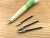 5pcs/lot Handmade Ballpoint Pen Lovely Artificial Wood Carving Animal Ball Pen Creative Arts