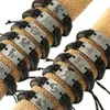 Tolv konstellationer Läderarmband Läderfolie Armband Zodiac Leather Armband för män