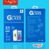 Tomt detaljhandel paket svart papper lådor låda förpackning för premium tempererat glas 9h skärmskydd för Sony iPhone 7 6 Plus Samsung