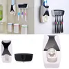 Wholesale- New 2017 Bathroom Set Accessories Rolling Tube Tooth Paste Squeezer Toothpaste Dispenser + Tooth Brush Toothbrush Holder for kid