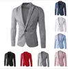 Grossist-2016 ny ankomst Män Kostym Blazer Män Enfärgad Moderiktig Casual Blazer Masculino Enknapps Blazer Suit jacka