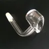 factory directly sell high quality 4mm quartz banger nail 14mm 18mm 10mm price domeless quartz nail match quartz carb cap 4mm thick