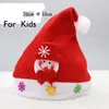 Sombrero de Navidad LED para niños y adultos, sombreros de fiesta, accesorios rojos de Papá Noel, decoraciones para fiesta de Navidad