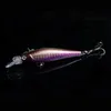 Großhandel 8 Farbe Minnow Angelköder Bass Crankbait Haken Tackle Kurbel Köder 3D Eye Angelköder Opp Beutel Verpackung 8,4 g