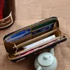 Women long Classic Vintage Wallets holders top fashion Ladies Rose PU Leather Zipper Clutch wallet and Credit card Coin holders packet Purse