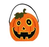 30pcs Rick 또는 Treat Hallowen Smile Pumpkin Bag Kids Candy Bag Funny Cute Candy 핸드백 하우스 키핑 주최자