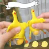 Halloween Vent Chicken Jokes Gags Pranks Maker Trick Fun Novelty Chicken Laying egg keychain Screaming chicken Color Yellow3369642