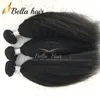 Brazylijskie dziewicze włosy perwersyjne proste włosy splot wątku 8-34 3ppcs/działek naturalny czarny kolor