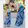 Wholesale-Mother daughter dresses Patchwork Family matching outfits  Baby girl clothes Vintage Family look mama mom mum and me Fashion