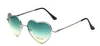 Wholesale-Female cute heart shaped Sunglasses gradient mirror decorative Sunglasses retro driving mirror metal glasses women sunglasses