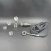 Hybrid-Quarzschale für Quarz-Titan-Nagel für flache 10/16/20-mm-Spulen, Carb Cap Dabber für Dabber, elektronisches Dab-Nagel-Set, Quarznägel