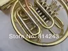 New High Quality Double-Row 4 Keys Single French Horn F Bb Key Brass Gold Lacquer Split B Flat Wind Instruments French Horn with Mouthpiece