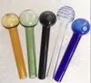 Colored Glass Oil Burner Pipes 2mm Thickness 4inch Burning Tube Colorful Pipe for Water Bong Smoking Accessories