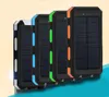 20000mAh viagens portáteis impermeável solar banco de energia 2 usb painel externo carregando dual led luz compasse para todos os telefones