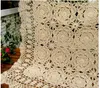 Hurtownie Handmade Szydełkowane obrusy do pokrywy stołowej Crochet Moilies Mat Pads Vintage Tabela stołowa Coaster Do Materiały ślubne