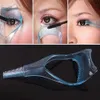 Wholesale-New Hot3 in 1 Mascara Shield Guard Beauty Eyelash Comb Applicator Guide Card Makeup Tool 7COY