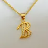 Free Shipping,Fashion Punk Bitch bad Letter B Alloy Pendant Necklaces,Jewelry Wholesale