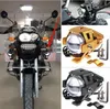 2016 Fashion Motorcycle Conversion Headlight LED Super Bright Spotlights U5 Transformers Laser Cannon Convergeg Strobe Black Silv6133406