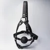 4 scelte di stile cuoio in pelle cablaggio per la bocca adulta bocchetta di silicone solido prodotto sessuale per i giochi di bondage BDSM adulti aperti MO3383314