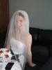 Nowa najwyższa jakość Najlepsza Sprzedaż Katedra White Ivory Cut Edge Veil bez COM bez grzebienia Bridal Head Kawałki do sukni ślubnych