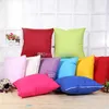 New Christmas Candy Color Pillows Case 45*45cm Pillow Cover Throw Cushion Cover Sofa Nap Cushion Covers Home Decor 10 Colors C3000