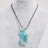 Flama Glitter Murano Lampwork Üflemeli Venedik Cam Kolye Kolye ve Küpe Takı Setleri El Yapımı Moda Takı