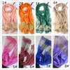 Silk Scarves Moda Okłady Panie Kobiety Wiosna Jesień Cukierki Kolor Szalik Wspaniały Szal Casual Moda Ring Akcesoria, Łatwe dopasowanie