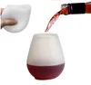 Bicchieri di birra in silicone Pieghevoli in silicone bicchieri di vino in silicone infrangibile impermeabile a birra a birra a birra in vetro whisky per il campeggio