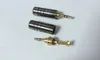 1pcs Copper Gold Plated 2.5mm Male Stereo Jack Plug soldering DIY