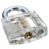 Transparent Visible Cutaway Practice Padlock Lock Pick Tools for Locksmith Skill Training