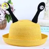 Nuovo Cappello di Paglia per Bambini Cappello di Cartone Animato Animale Cappello di Protezione Solare da Spiaggia Estiva Cappelli da Viaggio all'aperto Ragazzi Ragazze Cappelli a Tesa Larga Berretto a Cupola per Bambini KIDS-4