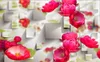 Custom large murals fabric wallpaper 3d wall paper sitting room bedroom TV sofa background 3D194 Abstract chinese fashion modern flowers