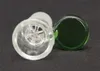 dfd14mm 18mm maschio vetro ciotole di vetro acqua raccordi maniglia verde o blu ciotola di colore spedizione gratuita