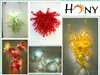 Modern Wall Lamps 100% Hand Blown Murano Art Decor Flower Glass Plates Living Room Home Decoration