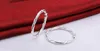 10pairs/lot Jewelry high-quality plating 925 sterling silver Ear hoop earrings fashion gifts 6mm*70mm Smooth / sand twist hyperbole big Ear