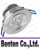 Infällda LED Downlights 3W 6W 9W Dimbara taklampor AC85-265V Vit/Varmvit Dunlampa Aluminium Kylfläns