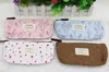 Whole2016 Flower Floral Pencil Pen Canvas Case Cosmetic Makeup Tool Bag Storage Pouch Pouch Purse Bolsas de Maquiagem Drop9128415